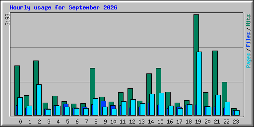 Hourly usage for September 2026